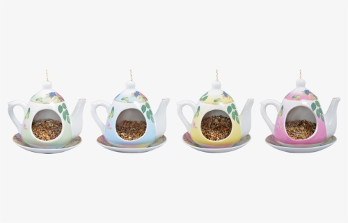 Hanging Teapot Feeder In Giftbox - Bird Feeder, HD Png Download, Free Download