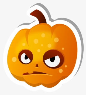 Angry Pumpkin Face Clipart Banner Black And White Download, HD Png Download, Free Download