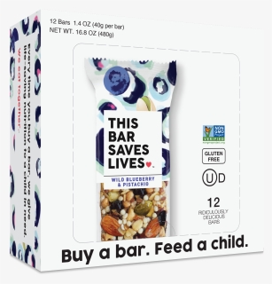 Wild Blueberry & Pistachio Ridiculously Delicious Bars - Bar Saves Lives Blueberry, HD Png Download, Free Download