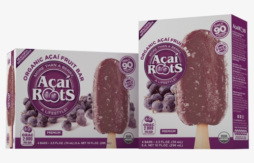 Organic Acai Fruit Bar - Ice Cream Bar, HD Png Download, Free Download