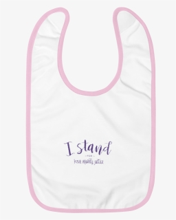White I Stand 01 Mockup Front Flat White Pink - Baby & Toddler Clothing, HD Png Download, Free Download