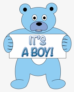 Its A Boy Png - Teddy Bear, Transparent Png, Free Download