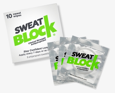 Sweatblock Clinical Strength Antiperspirant Wipes - Flyer, HD Png Download, Free Download