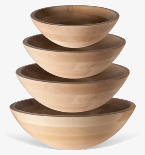 Lamson Treespirit 4 Piece Set Wooden Bowls, Wood , - Bowl, HD Png Download, Free Download