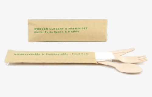 Eco Friendly Biodegradable Wooden Cutlery Pack With - Marking Tools, HD Png Download, Free Download