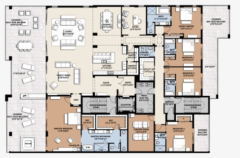 Penthouse Design Floor Plan, HD Png Download, Free Download