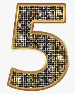 Gold Number 5 Clipart Png, Transparent Png, Free Download