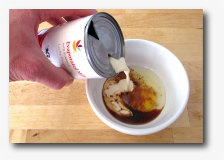 Pouring Evaporated Milk From A Freshly Opened Can - Open Condensed Milk Can, HD Png Download, Free Download