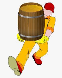 Man Barrel Carrying - Fast Delivery Transparent Background, HD Png Download, Free Download