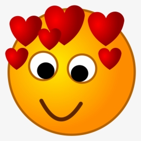 File - Smirc-love - Svg - Amor Imagen De Un Emoji Feliz - Love Smilies, HD Png Download, Free Download