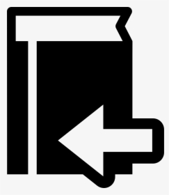 Book Back Button With Left Arrow - Arrow, HD Png Download, Free Download