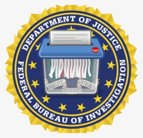 Fbi Seal With Paper Shredder - Fbi Seal, HD Png Download, Free Download