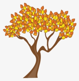 Tree Fall Clipart - Falling Leaves From Tree Clipart Gif, HD Png Download, Free Download