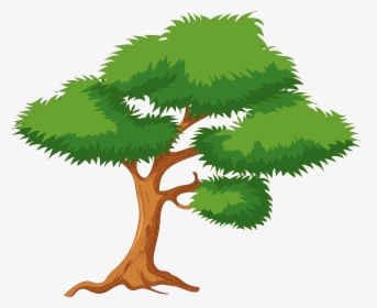 Green Cartoon Tree Png Clip Art - Transparent Background Cartoon Tree Png, Png Download, Free Download