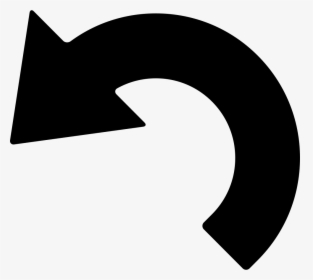 Left Curved Arrow - Curved Arrow To The Left, HD Png Download, Free Download