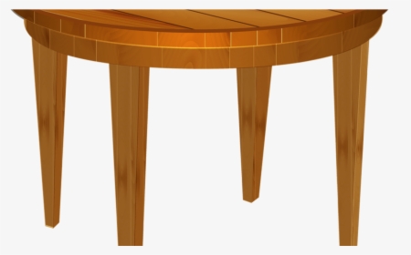 Transparent Wooden Table Png - Round Wooden Table Clipart, Png Download, Free Download