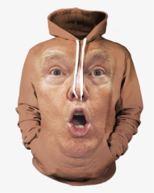 Donald Trump Face Png - Donald Trump Face Hoodie, Transparent Png, Free Download