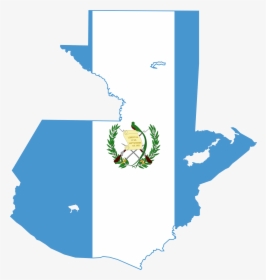 Clip Art Guatemala Flag Symbols - Guatemala Flag Map, HD Png Download, Free Download