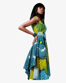 African Print Png Dress, Transparent Png, Free Download