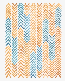 African Textile Arrow Watercolor Print - African Pattern Watercolor, HD Png Download, Free Download