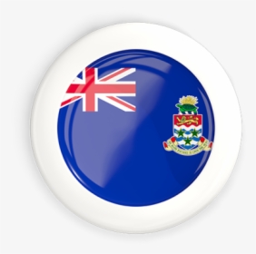 White Framed Round Button - Cayman Islands Flag, HD Png Download, Free Download