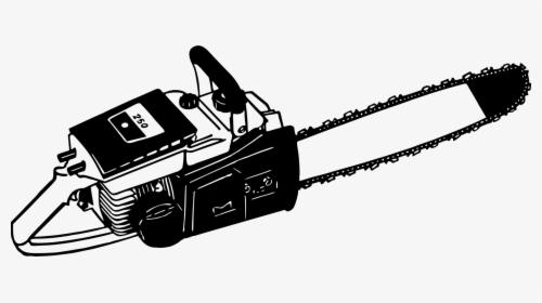 Machine,angle,hardware Accessory - Chainsaw Clipart Black And White, HD Png Download, Free Download