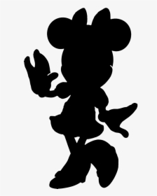 Minnie Minnie Mouse Mickey Mouse Cinderella Watercolor - Stencil Disney Characters Silhouette, HD Png Download, Free Download