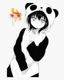 Anime Panda Girl Render By Lilybananakagamine On Clipart - Anime Girl In Panda Onesie, HD Png Download, Free Download