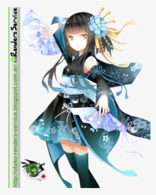 Anime Girl With Kimono, HD Png Download, Free Download