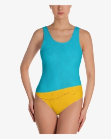 One Piece Happy Camper Swimsuit - One-piece Swimsuit, HD Png Download, Free Download