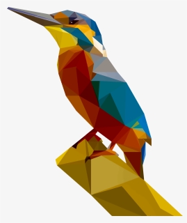 Transparent Polygon Png - Low Poly Art Bird, Png Download, Free Download