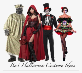 Halloween Costume Png Transparent - Little Red Riding Hood And The Wolf Couple Costume, Png Download, Free Download