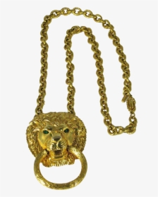 Vintage D"orlan Lion Pendant Necklace - Chain, HD Png Download, Free Download