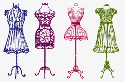 Forma Del Vestido, Vintage, Retro, Brillo, Sparkle - Dress Sew Png, Transparent Png, Free Download
