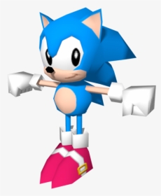 Download Zip Archive - Sonic The Hedgehog Low Poly, HD Png Download, Free Download