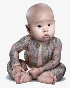 Yakuza Tattoo Baby , Png Download - Tattooed Baby, Transparent Png, Free Download