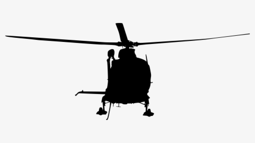 Helicopter Aircraft Silhouette - Helicopter Rotor, HD Png Download, Free Download