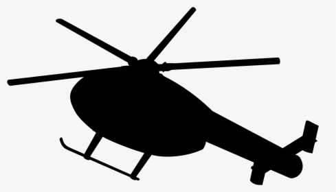 Blackhawk - Helicopter - Silhouette - Silhouette Hélicoptère, HD Png Download, Free Download
