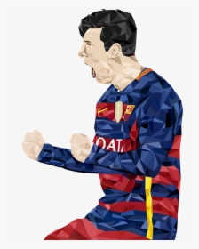 Low Poly Art - Messi Cartoon Logo Png, Transparent Png, Free Download