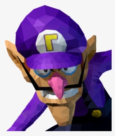 Double Dash Mario Party 8 Mario Tennis Purple Violet - Low Poly Art Meme, HD Png Download, Free Download