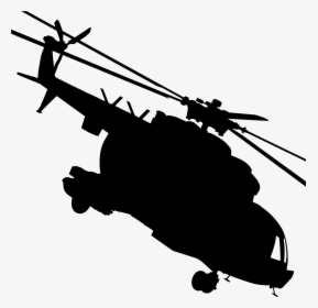 Helicopter Silhouette - Helicopter Rotor, HD Png Download, Free Download