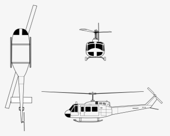 Autistic Drawing Helicopter - Uh1n Clipart, HD Png Download, Free Download