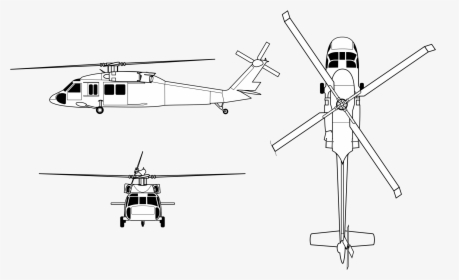 Black Hawk Helicopter Silhouette At Getdrawings Com - Uh 60 Black Hawk, HD Png Download, Free Download