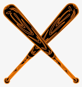 Baseball Bat Svg Clip Art - Baseball Bats Crossed Transparent, HD Png Download, Free Download