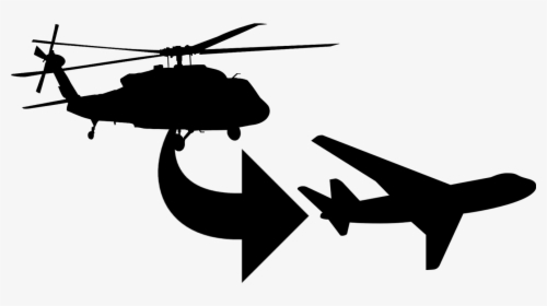Transparent Military Helicopter Png - Blackhawk Helicopter Silhouette, Png Download, Free Download