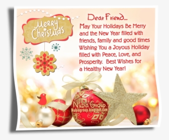Christmas Words For Best Friends, HD Png Download, Free Download