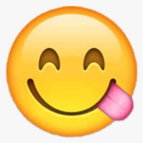 emojisticker #emoji #eating #tongue - Yummy Emoji Png, Transparent Png -  kindpng
