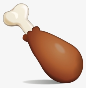 Chicken Leg Emoji Png, Transparent Png, Free Download