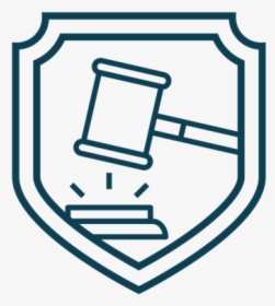 Criminal Defence Shield Icon For Shultz Law In Wichita - Defence The Law Icon, HD Png Download, Free Download