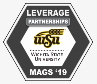Badge Icon For Leverage Partnerships - Logo Wichita State University Wheat, HD Png Download, Free Download